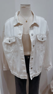 Bri White Denim Jacket