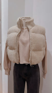 Danielle Sherpa Puffer Vest